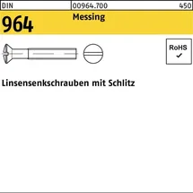 Industrial Quality Supplies LinsenSenkkopfschraube M6 x 70 mm 100 Stück