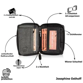 Josephine Osthoff Handtaschen-Manufaktur Josephine Osthoff Geldbörse schwarz