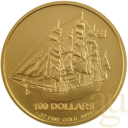 1 Unze Goldmünze Cook Islands Bounty 2009