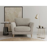 Home Affaire Sessel »MARSEILLE Polstersessel«, mit Massivholzbeinen aus Eiche, verschiedene Bezüge und Farbvarianten grau