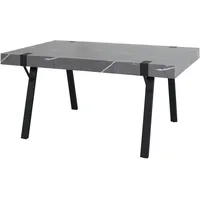 Mendler Esstisch HWC-L54, Tisch Küchentisch Esszimmertisch, Industrial Metall 150x90cm
