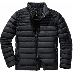 Mey & Edlich Herren Steppjacken Regular Fit Schwarz einfarbig - 54