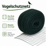 Testrut Teichschutzgitter Testrut XClou Vogelschutznetz schwarz 2x5m,Masche2x2cm schwarz