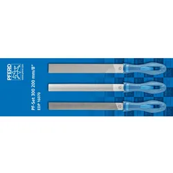 PFERD Feilen-Set mit Heft 3-tlg. 200/300mm Feilen-Sortiment für anspruchsvolle Heim-/Handwerker - 11202300