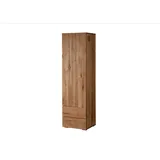 Massivmoebel24 Schrank Wild-/Zerreiche 50x43x180 natur geölt FRANKFURT 113