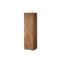 Massivmoebel24 Schrank Wild-/Zerreiche 50x43x180 natur geölt FRANKFURT 113