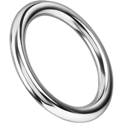 Nahtloser Eisen-Penisring, 3,5 cm, silber