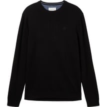 Tom Tailor 1038426 Basic Knit Pullover Black 3XL