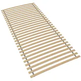 Sleepneo Rollrost 90x200, fertig montiert und gerollt, BLAUER ENGEL zertifiziert, Lattenrost aus Buchenholz, 28 Latten, Traglast 130kg