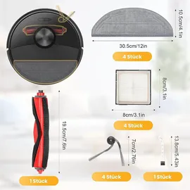 nixoot Zubehör Kit für Roborock Q10 S5/Q10 S5+