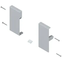 TANDEMBOX Fronthalter, Höhe K, für Innenschubkasten, links/rechts, für TANDEMBOX antaro, weissgrau