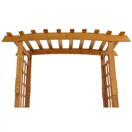 MCW Rosenbogen mit Sitzbank 201 x 160 x 60 cm Natur