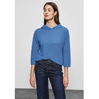 STREET ONE Damen A321947 Strukturshirt, marina blue, - 46