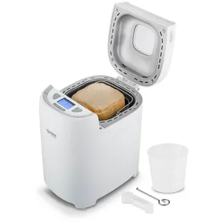 First Austria TZS First Austria - Brotbackautomat 900g - 550W - 13 Programme & Timer - Brotbackmaschine mit Knethaken - Weiß/Grau