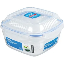 Lock & Lock LocknLock TO GO Salatbox to go mit 2 Fächern und Dressingbehälter 1,6 L