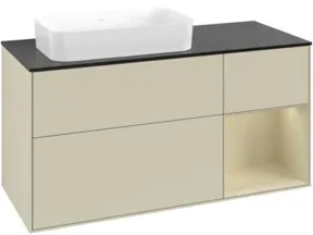 V&B Waschtischunterschrank Finion 120x60 cm, Rg r si Gr m Lac, si Gr m Lac