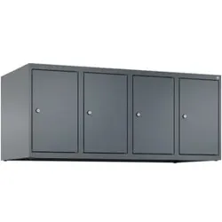 C+P Aufsatzschrank, 7016/7016 500x1200x500mm Verschluss Zylinderschloss 4 Abteile