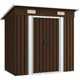 vidaXL Gartenschuppen 1,8 x 1,1 m braun
