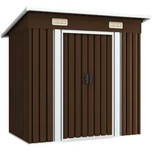 vidaXL Gartenschuppen 1,8 x 1,1 m braun