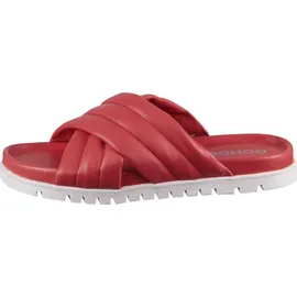 ROHDE Damen Pantolette Nappa Leder trendy Kreuzbandage Ponza 6302, Größe:38 EU, Farbe:Orange - 38