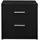 [en.casa] Nachtschrank 38 x 37 x 34 cm Schwarz