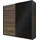 INOSIGN »Galaxy Kleiderschrank, Wäscheschrank 200, 220 oder 270cm breit«, INKLUSIVE kompletter Innenausstattung, Metallgriffe und Glasfront