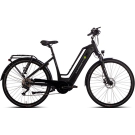 Saxonette E-Bike SAXONETTE "Quantum Sport" E-Bikes Gr. 50 cm, 28 Zoll (71,12 cm), schwarz E-Bikes Pedelec