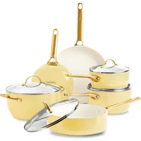 GreenPan Padova Reserve 6 Tlg Topf&Pfannenset Gelb,
