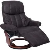 heute wohnen Relaxsessel Calgary 2 Polyester 90 x 105 x 0 cm antikbraun, naturbraun mit verstellbarer Rückenlehne und Fußstütze