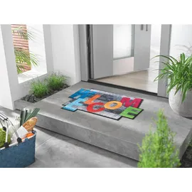 Wash+Dry Fußmatte Crazy Welcome cm,