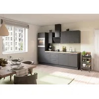OPTIFIT Küchenzeile Ingvar 270 cm Anthrazit