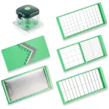 Genius Nicer Dicer Exclusive Gemüseschneider Zubehör-Set 6tlg - Messereinsätze mit dem Nicer Dicer Exclusive kompatibel | V Hobel, Reibe & Messereinsätze