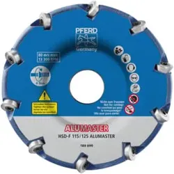 PFERD Hochleistungsfrässcheibe ALUMASTER F Ø 115 mm für Winkelschleifer Alu Bearbeitung