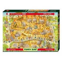 HEYE Puzzle 296391 – Lebensraum Afrika – Funky Zoo, 1000 Teile, 70.0…, 1000 Puzzleteile bunt