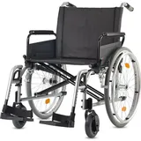 Bischoff & Bischoff Pyro Light XL Rollstuhl silber, belastbar bis 170 kg