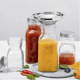 Kilner Saftflasche zum Befüllen 1 L | Aufbewahrung und Konservierung aller selbstgemachten Joghurts, Säfte und Milch | auslaufsichere Glas Trinkflasche mit Schraub-Deckel | Flasche zum Befüllen
