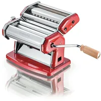 Gsd Imperia iPasta T.2/6,5 mm Rot - Manuelle Nudelmaschine aus Edelstahl