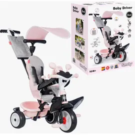 Smoby Baby Driver Dreirad Plus, Rosa