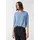 Comma, Longpullover Strukturierter Strickpullover Blau 36