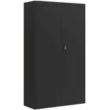 vidaXL Aktenschrank Schwarz 105x40x180 cm Stahl