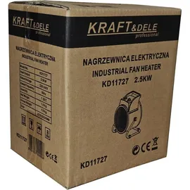 KRAFT DELE KD11727 Elektroheizung 2,5 kW Rot