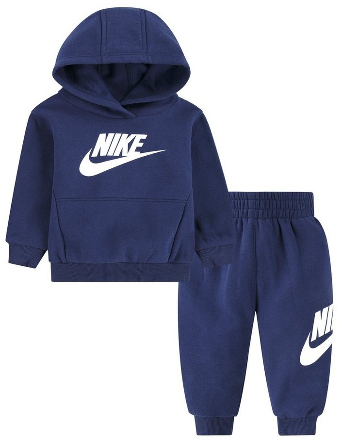 Nike Sportswear Jogginganzug CLUB FLEECE SET blau|weiß 92 (24)