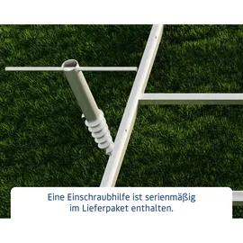 Hörmann EcoStar EcoStar Schraubfundament für: Euroline ESD 1 / 2 / 3 Gerätehäuser mit Satteldach,silber,