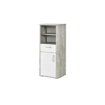 Mäusbacher Beistellschrank 55 x 128 x 41 cm Grau / Weiß