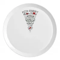 Gourmet-Pizzateller-Stückdekoration Cm 33 Ronda Bormioli Rocco Dekoriertes Glas 6er-Pack