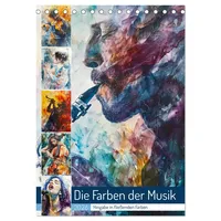 Calvendo Die Farben der Musik (Tischkalender 2026 DIN A5