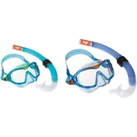 Aqua Lung Taucherbrille mit Sportrohr, Hawkeye, transparent, Aquamarin