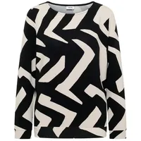 Cecil Damen 3228713 Ottoman Shirt mit Muster, Light Greige, S - S