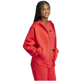 adidas Future Icons Small Logo Reißverschlusspullover Pure Ruby S