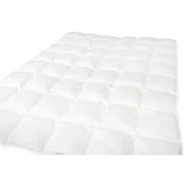 Künsemüller Exclusiv Faserbettdecke warm 200 x 200 cm Daunen-Feeling durch modernste Fasertechnologie - Weiß